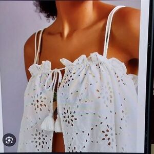 Anthropologie White Eyelet Camisole